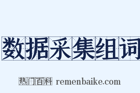数据采集组词是什么意思的图片
